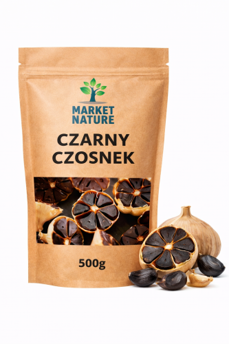 Czosnek Czarny Polski 500 g Główki Naturalny