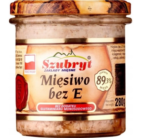 Kiełbasa w słoiku 'Mięsiwo bez E' świetny skład!