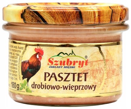 Pasztet Drobiowo - Wieprzowy SZUBRYT Słoik 180 g