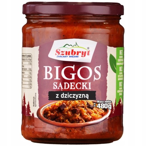 Bigos sądecki z dziczyzną 480g Szubryt