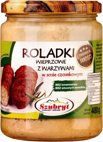 Roladki z nadzieniem warzywnym w sosie czosnkowym  480g