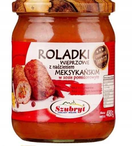 Roladki z Nadzieniem Meksykańskim w Sosie Pomidorowym 480 g Szubryt