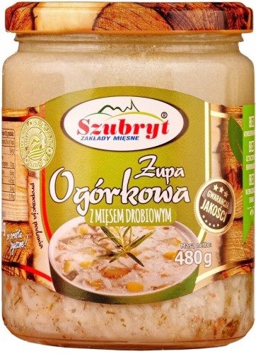 ZUPA OGÓRKOWA Z MIĘSEM DROBIOWYM 480g Szubryt !Jakość Premium!