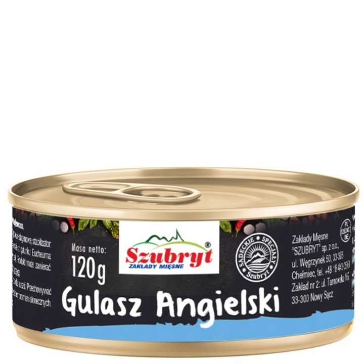Konserwa gulasz angielski puszka 120 g  SZUBRYT