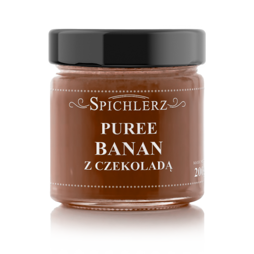 Puree Banan z czekoladą 200g Pulpa owocowa Spichlerz