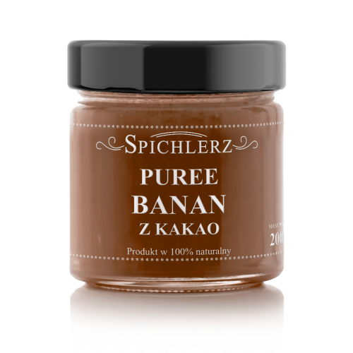 Puree Banan z Kakao 200g Bez Dodatku Cukru