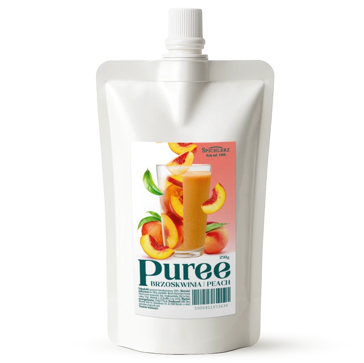 Puree BrzoskwiniaBEZ CUKRU z brzoskwini 250g  Spichlerz