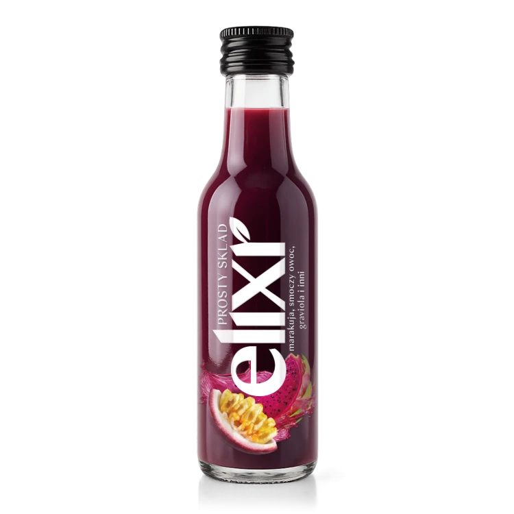 Shot Elixr 50ml - marakuja smoczy owoc graviola i inni Spichlerz