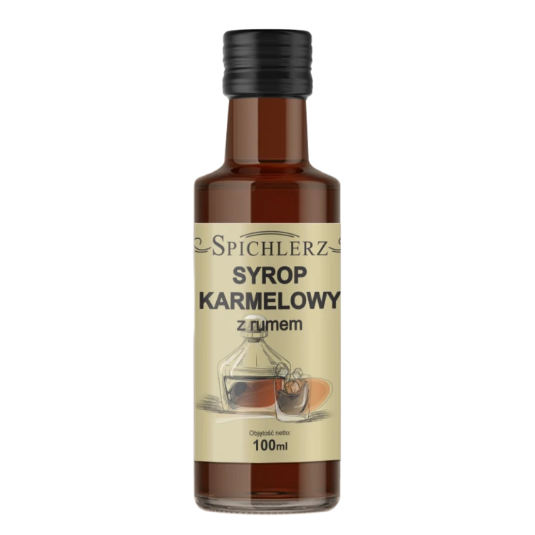 Syrop karmelowy z rumem 100 ml