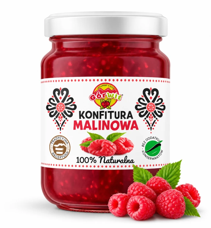 Konfitura malinowa 320g Górwit