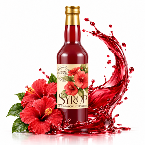 Syrop z kwiatów hibiskusa 700ml Spichlerz