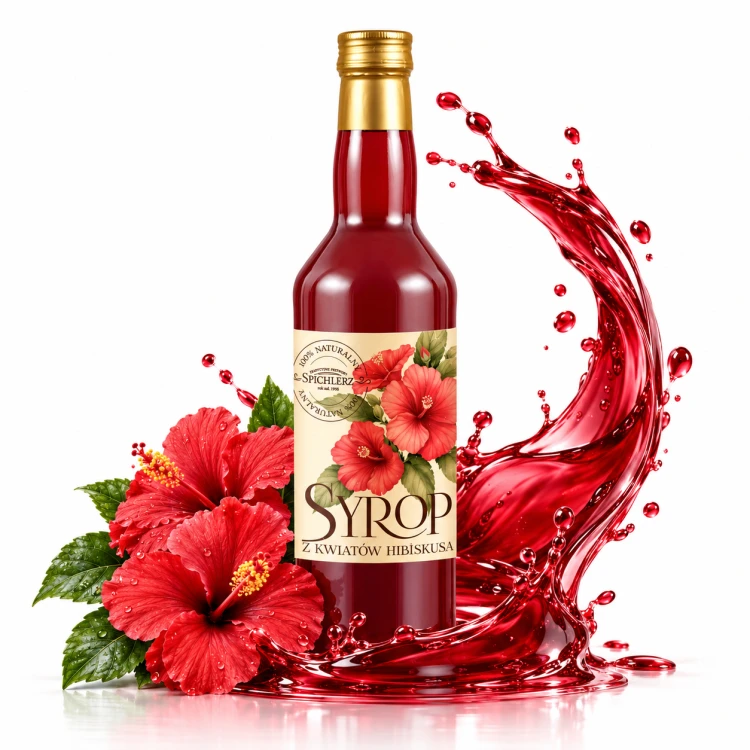 Syrop z kwiatów hibiskusa 700ml Spichlerz