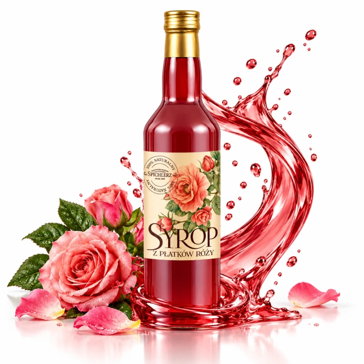 Syrop z Płatków Róż 700ml Spichlerz