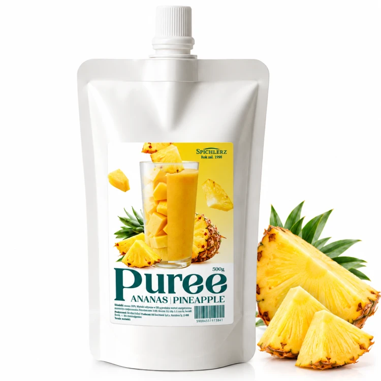 Puree Ananas BEZ CUKRU 500g Spichlerz