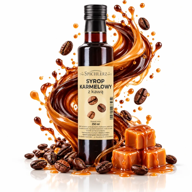 Syrop karmelowy z kawą 250 ml Spichlerz
