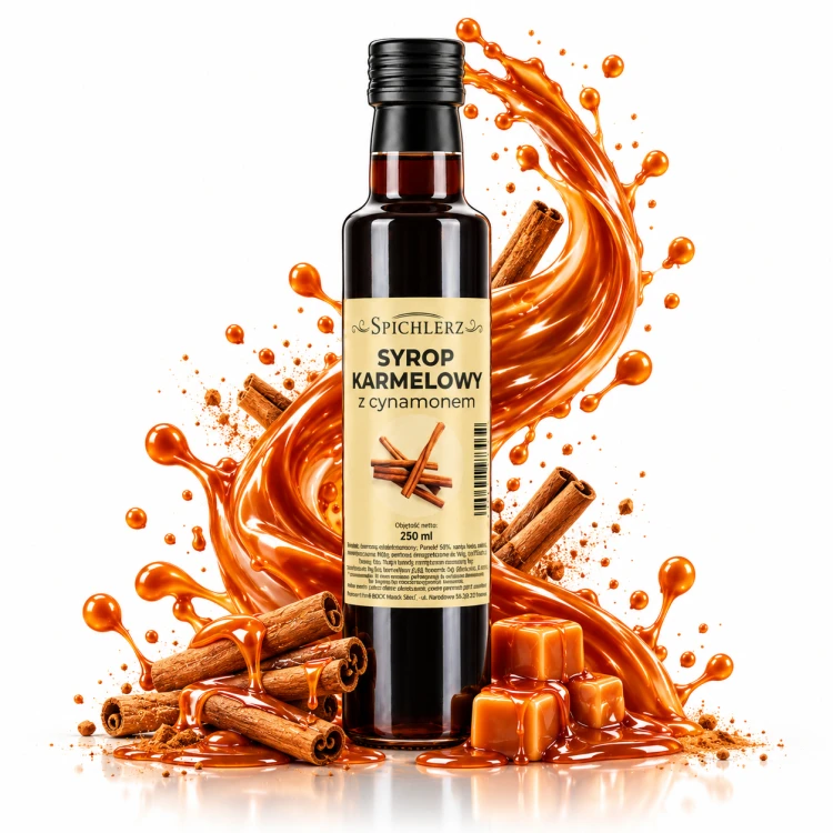 Syrop karmelowy z cynamonem 250 ml Spichlerz
