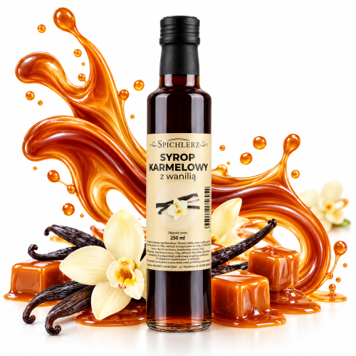 Syrop karmelowy z wanilią 250 ml Spichlerz