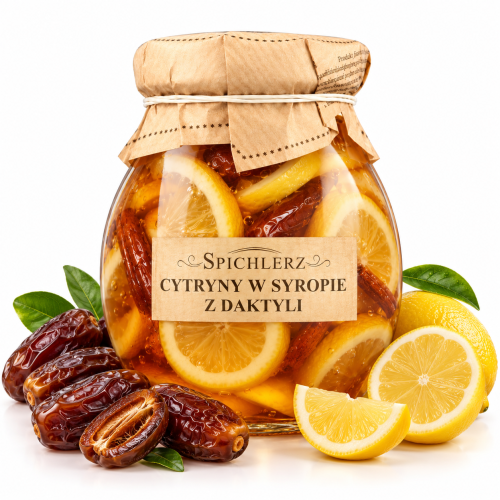 Cytryna w syropie z daktyli 260g Spichlerz
