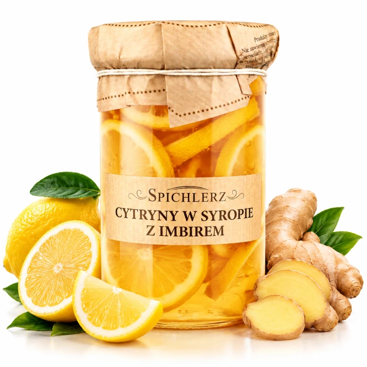Cytryna w syropie z imbirem 510g Spichlerz