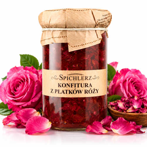 Konfitura z płatków róży 600g Spichlerz