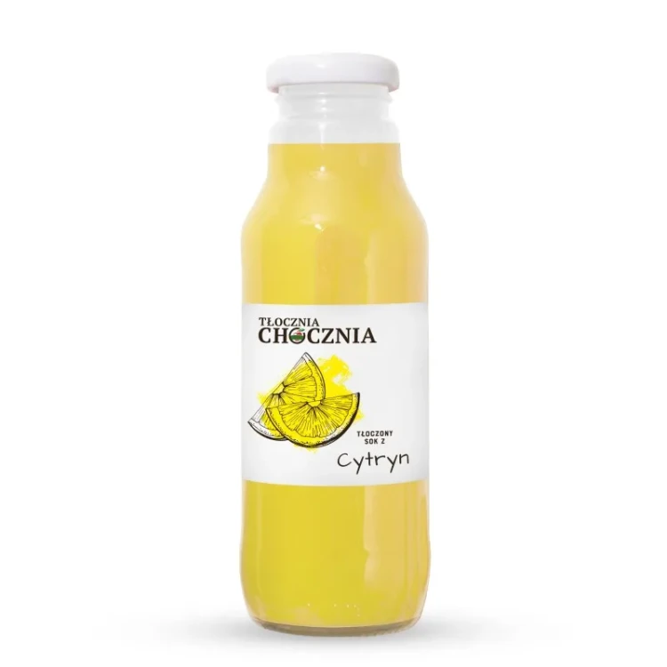 Sok Cytrynowy 100% Tłoczony Niesłodzony 750ml