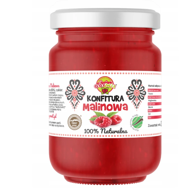 Konfitura malinowa 320g Górwit