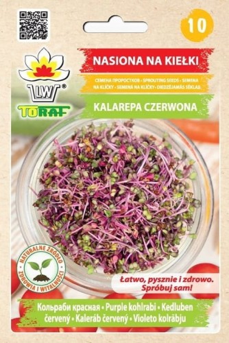 KALAREPA CZERWONA NASIONA NA KIEŁKI TORAF 10g