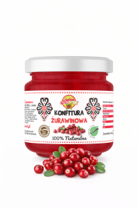 Konfitura żurawinowa 215g 100% Naturalna