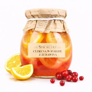 Cytryna w syropie z żurawiną 260g