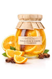 Pomarańcze w syropie z cynamonem 260g